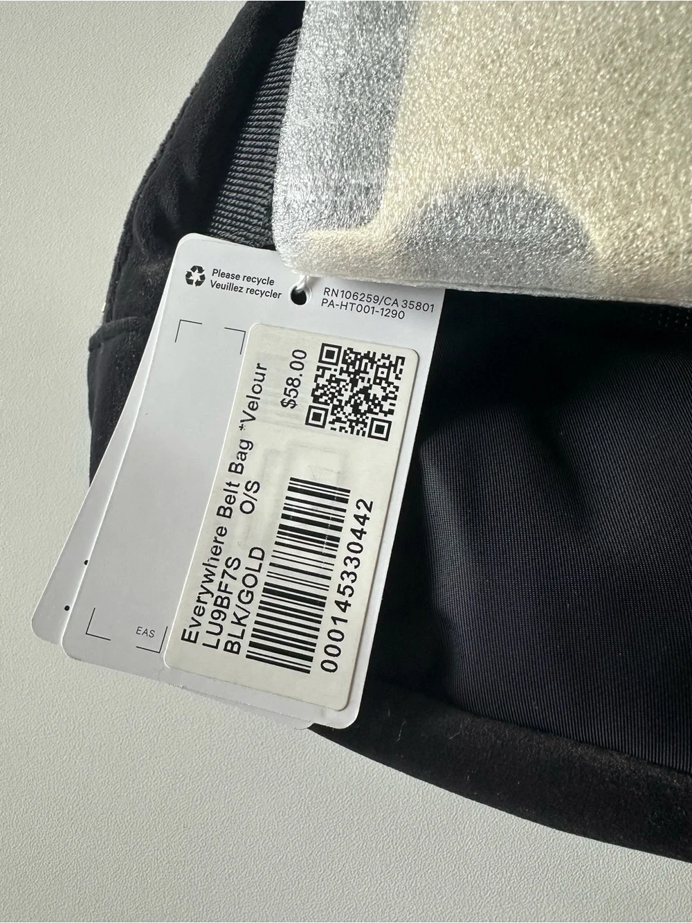 lululemon athletica Black Crossbody Pouch